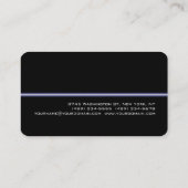 Black White Attractive Charming Business Card (Back)