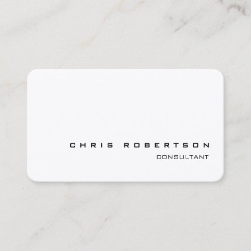 Black  White Attractive Charming Modern Business Card