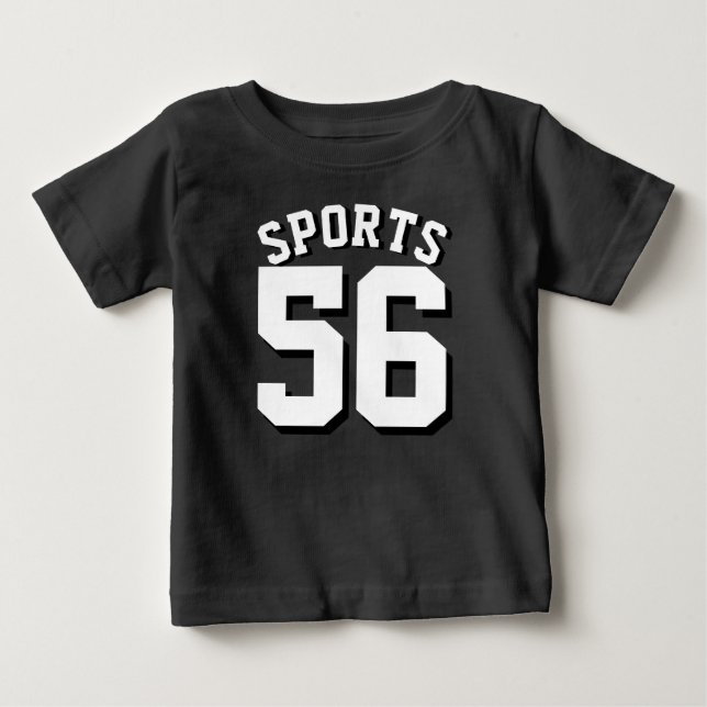 Black & White Baby | Sports Jersey Design T-Shirt (Front)