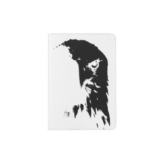 Black & White Bald Eagle Passport Holder