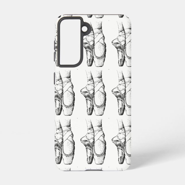 Black & White Ballet Shoes Samsung Galaxy Case (Back)