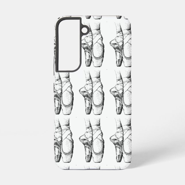 Black & White Ballet Shoes Samsung Galaxy Case (Back)