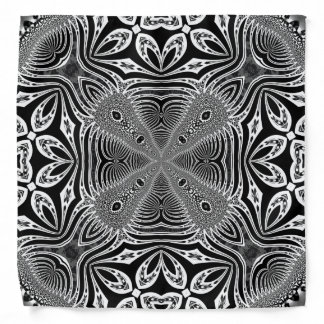 Black+White Bandana Tribalistic Pattern #1