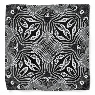 Black+White Bandana Tribalistic Pattern #2
