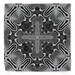 Black+White Bandana Tribalistic Pattern #3