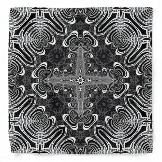 Black+White Bandana Tribalistic Pattern #3