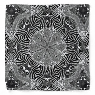 Black+White Bandana Tribalistic Pattern #4