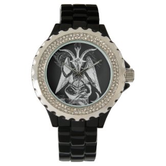 Black/White Baphomet (Old Style) Watch