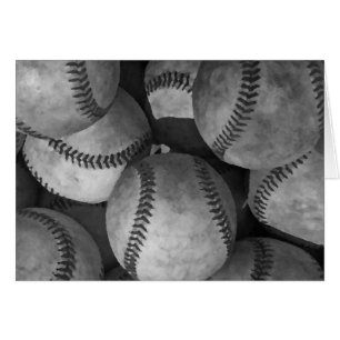 Black & White Baseball