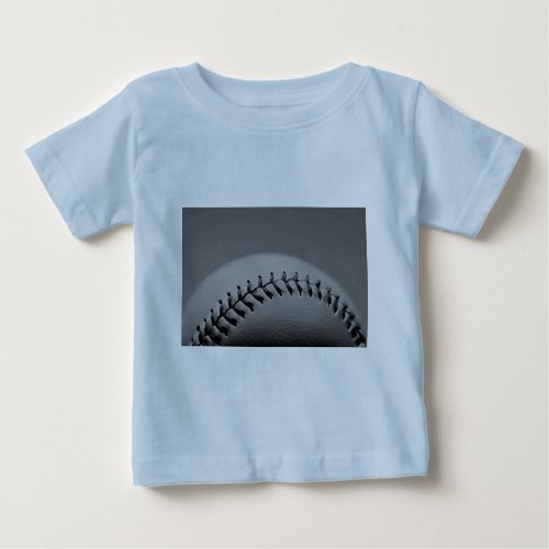 Black  White Baseball Baby T_Shirt