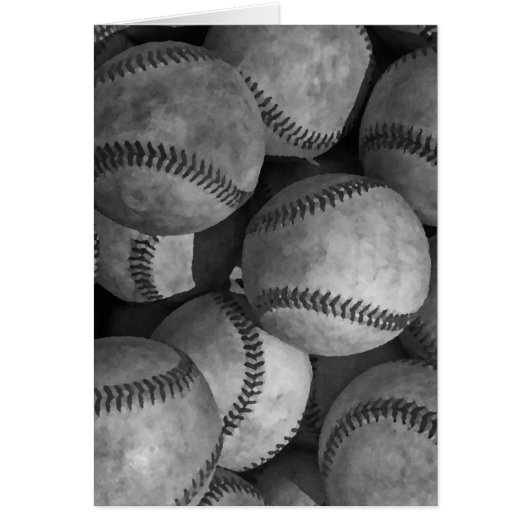 Black & White Baseball Cards (Front)