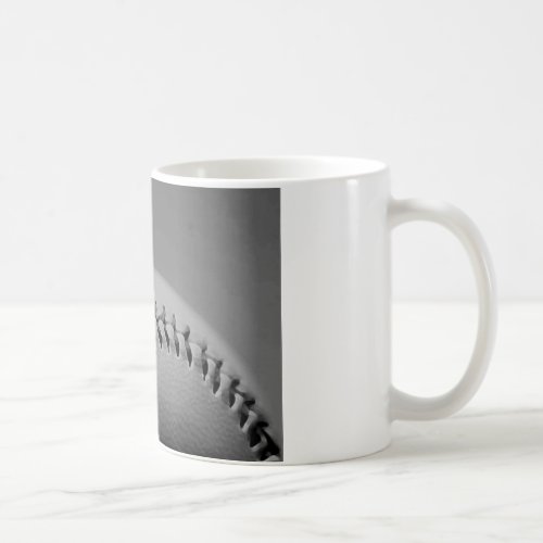 Black  White Baseball Coffee Mug