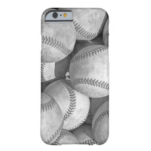 Black  White Baseball iPhone 6 Case