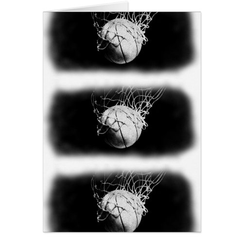 Black  White Basketball Art