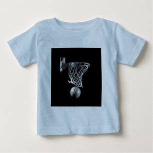 Black & White Basketball Baby T-Shirt