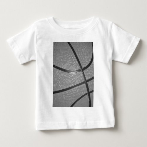 Black  White Basketball Baby T_Shirt