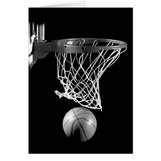 Black & White Basketball Cards (Front)