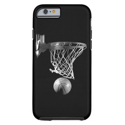 Black  White Basketball Tough iPhone 6 Case