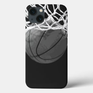 Black & White Basketball iPhone 13 Case