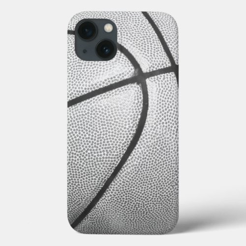 Black  White Basketball iPhone 13 Case