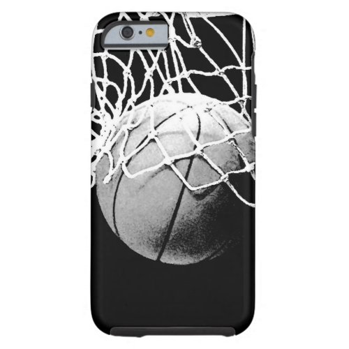 Black  White Basketball Tough iPhone 6 Case