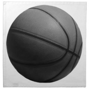 Black & White Basketball Cloth Napkin