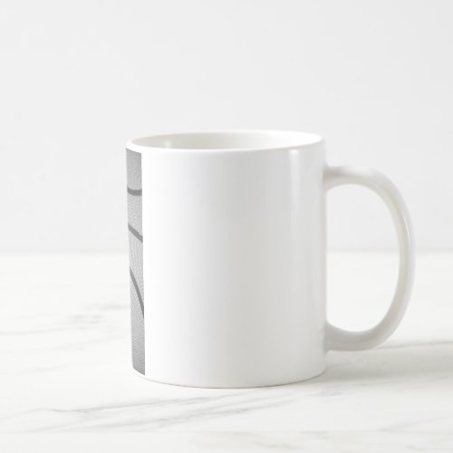 Black  White Basketball Coffee Mug