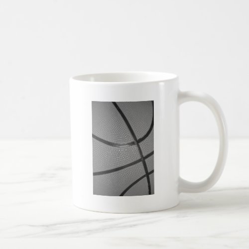 Black  White Basketball Coffee Mug
