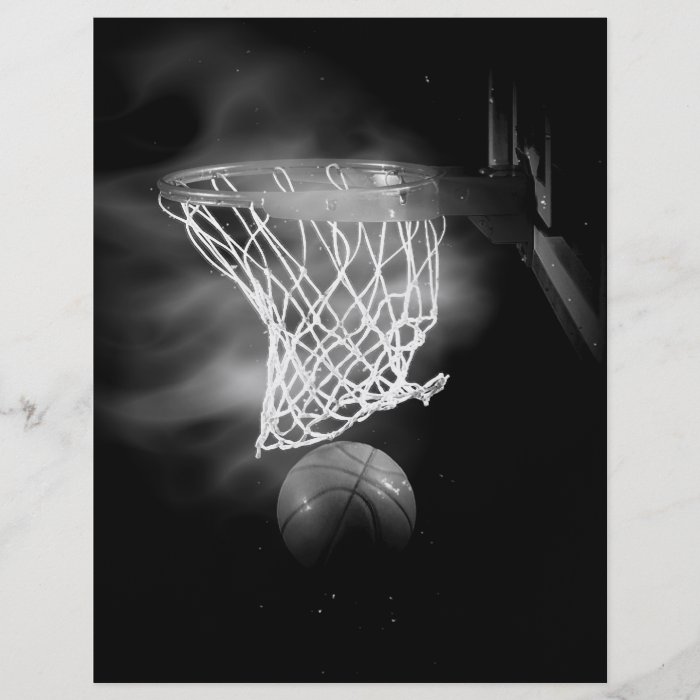 Black & White Basketball Flyers