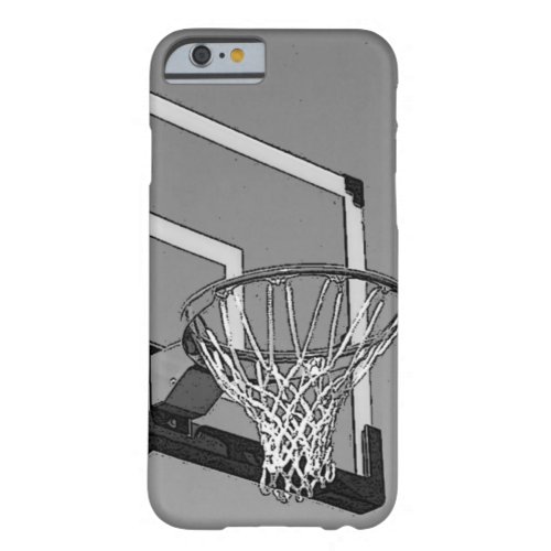Black White Basketball Hoop iPhone 6 Case