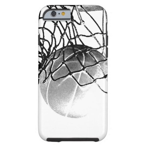 Black  White Basketball iPhone 6 Case