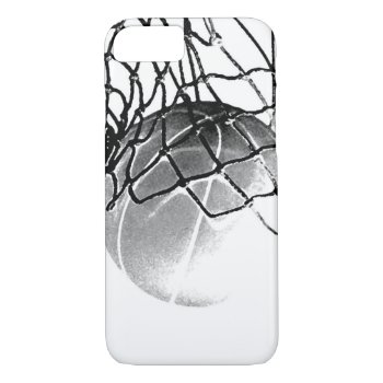 Black & White Basketball Iphone 7 Case by made_in_atlantis at Zazzle