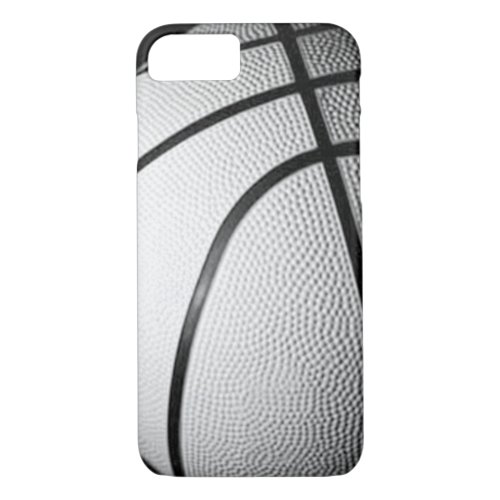 Black  White Basketball iPhone 7 Case
