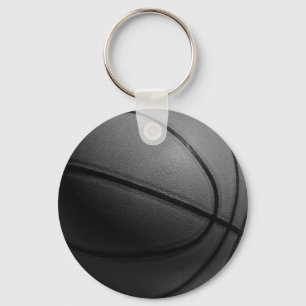 Black & White Basketball Keychain