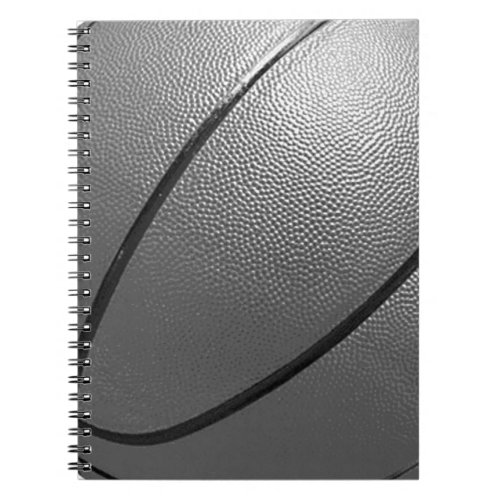 Black  White Basketball Notebook