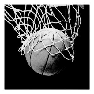 black white basketball