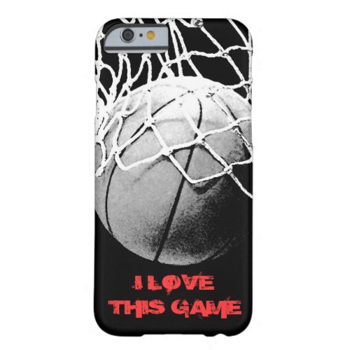 Black White Basketball Slogan iPhone 6 Cover