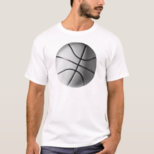 Black  White Basketball T_Shirt