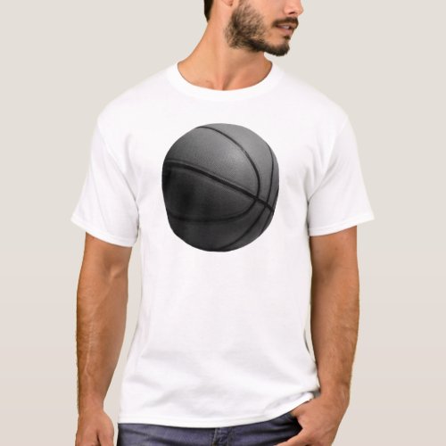 Black  White Basketball T_Shirt