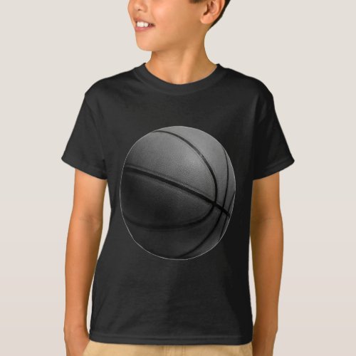 Black  White Basketball T_Shirt