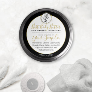 Black & White Berries Scrub or Body Butter Label
