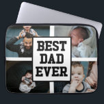 Black White Best Dad Ever Custom Photo Picture Laptop Sleeve<br><div class="desc">This is a Black White Best Dad Ever Custom Photo Picture Laptop Sleeve!</div>