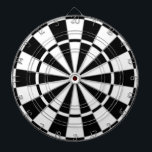 Black & White Bicolor Dart Board<br><div class="desc">Black & white bicolor Dart Board.</div>