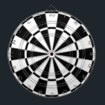 Black & White Bicolor Dart Board<br><div class="desc">Black & white bicolor Dart Board.</div>