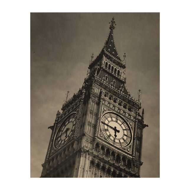 Black & White Big Ben Art Photography (Front)