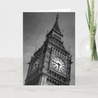 Black & White Big Ben Clock Tower