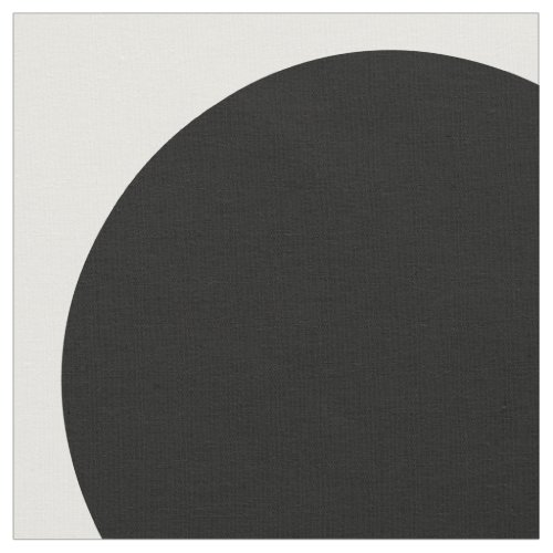 Black White Big Polka Dots Fabric