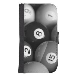 Black & White Billiards Samsung Phone Wallet Case