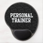 Black/White Block Personal Trainer Gel Mouse Pad