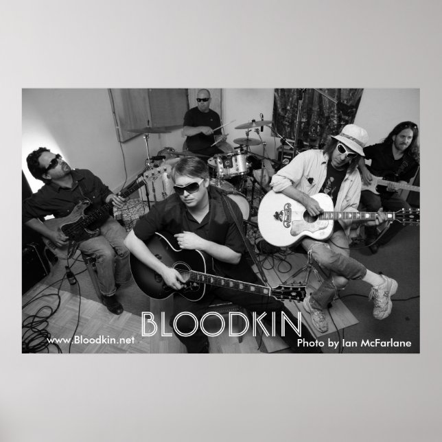 Black & White Bloodkin Poster (Front)